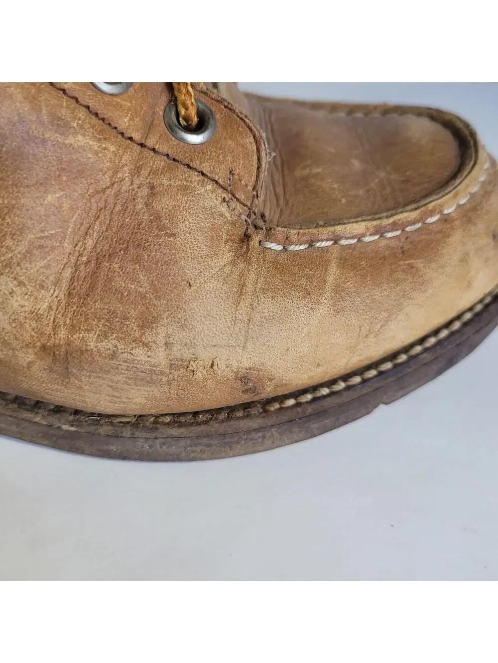 Chippewa Leather Work Boots Wisconsin Size 6 B Vtg 9